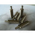 Steel alloy and brass precision helical worm gear / Precisi
